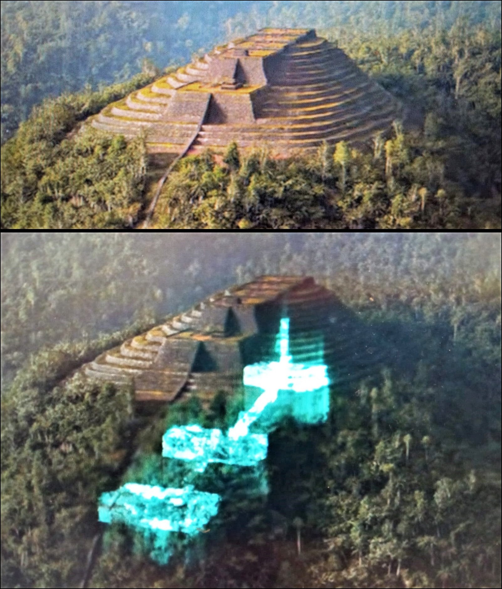 What you see in this photo is a reconstruction of the oldest pyramid in the world, and it is located Gunung Padang, Indonesia. - DAILY NEWS