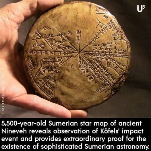 Controversial 5,500-Year-Old Sumerian Star Map Of Ancient Nineveh Reveals Observation Of Köfels’ Impact Event - DAILY NEWS