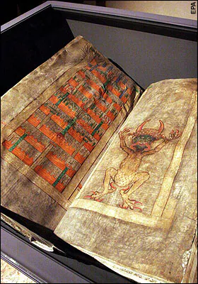 The Codex Gigas, also known as the Devil's Bible - DAILY NEWS