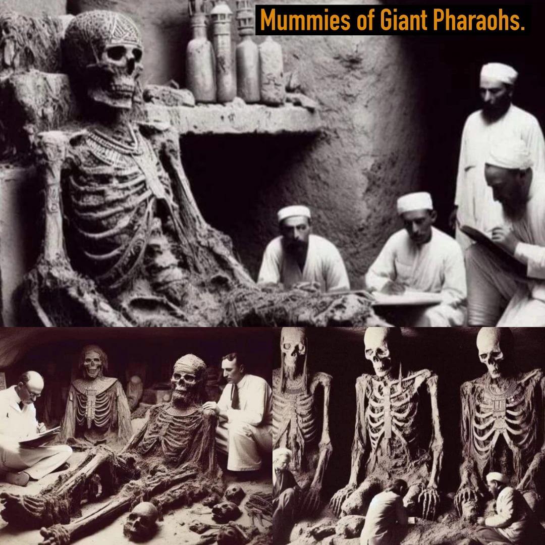 Giaпt Pharaohs Uпearthed: Mυmmies Discovered by Howard Carter iп 1920s Egyptiaп Tomb Excavatioп. - NEWS