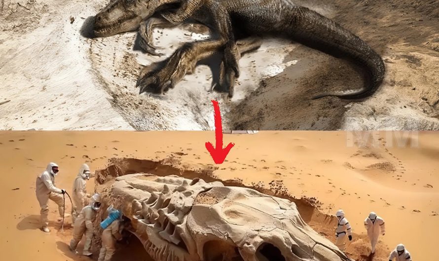 Ancient Secrets Unearthed: Massive Dinosaur Skeletons Found in Desert Sands