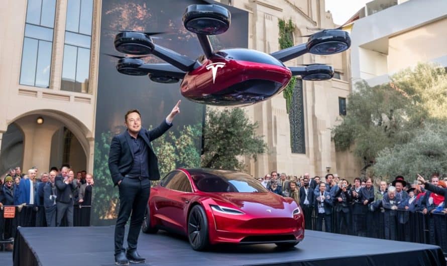 BREAKING NEWS: Elon Musk’s 2025 Flying Tesla Car Prototype Stuns the World!