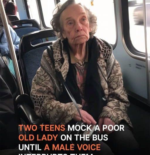 Teens Mock Poor Old Lady On The Bus Until Voice of a Homeless Man Interrupts Them – a Short Story