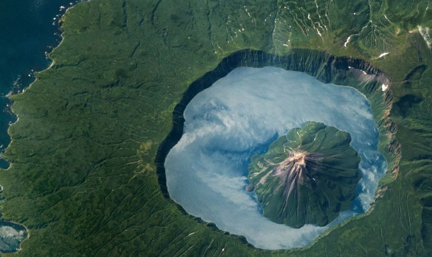 Earth from space: ‘Lake of clouds’ appears between volcanic nesting dolls in Russia via rare mirror-like phenomenon