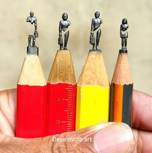 The Incredible World on a Pencil Tip: Witnessing Micro-Artistry