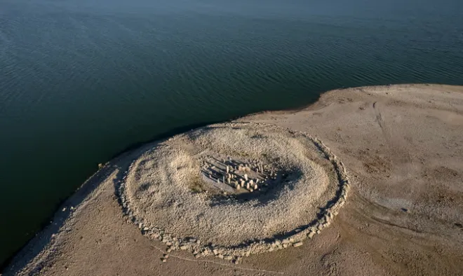 Historic monuments resurface as severe drought shrinks Spain’s reservoirs