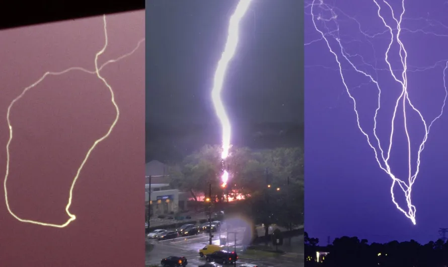 STRANGE LIGHTNING STRIKES – Caught on Camera and explained