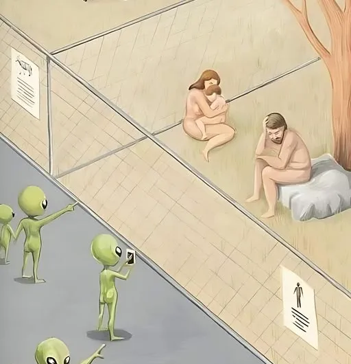 Have you ever stopped to think that we might be an alien zoo