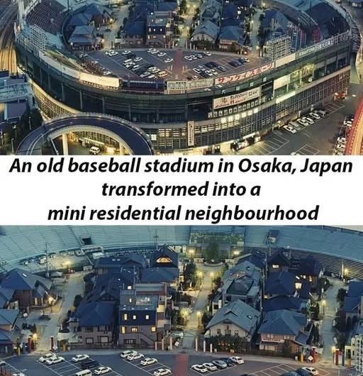 Osaka Stadium’s Transformation: From Baseball to a Mini Residential Showcase