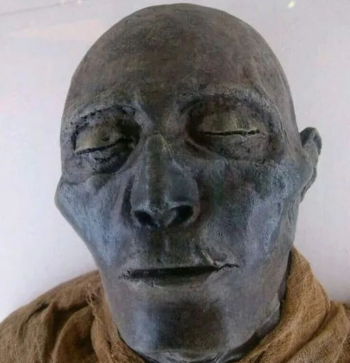 The mummified face of Pharaoh Seti I hailed for its superior preservation