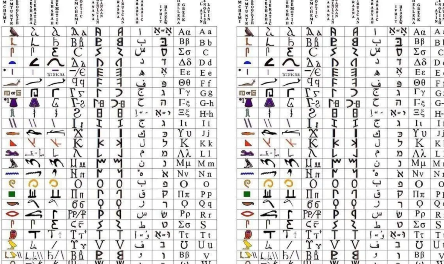 The Evolution of the Alphabet: A 7,000-Year Journey