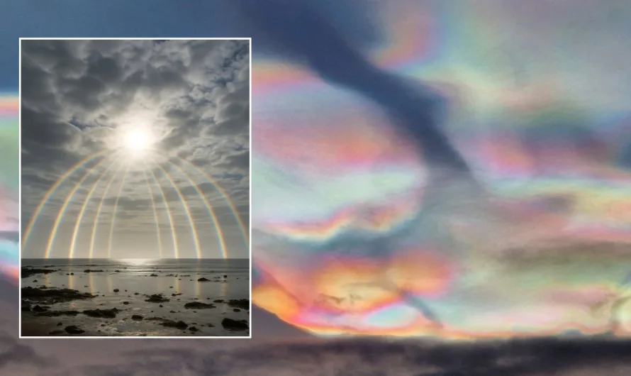 Extremely rare ‘rainbow clouds’ light up Arctic skies for 3 days in a row