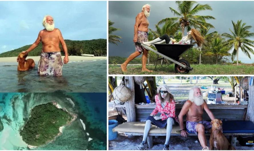 Real life Robinson Crusoe… but for how much longer? Castaway living on Australian island for 20 years faces eviction