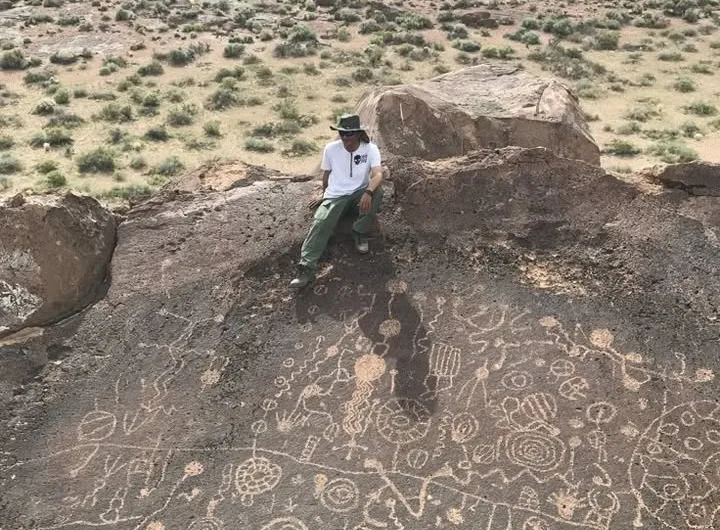 Petroglyphs at Volcanic Tablelands