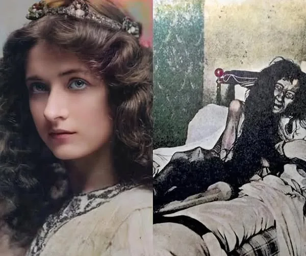 he beautiful woman has been locked in the attic for 25 years, all because her family is dissatisfied with her love choice