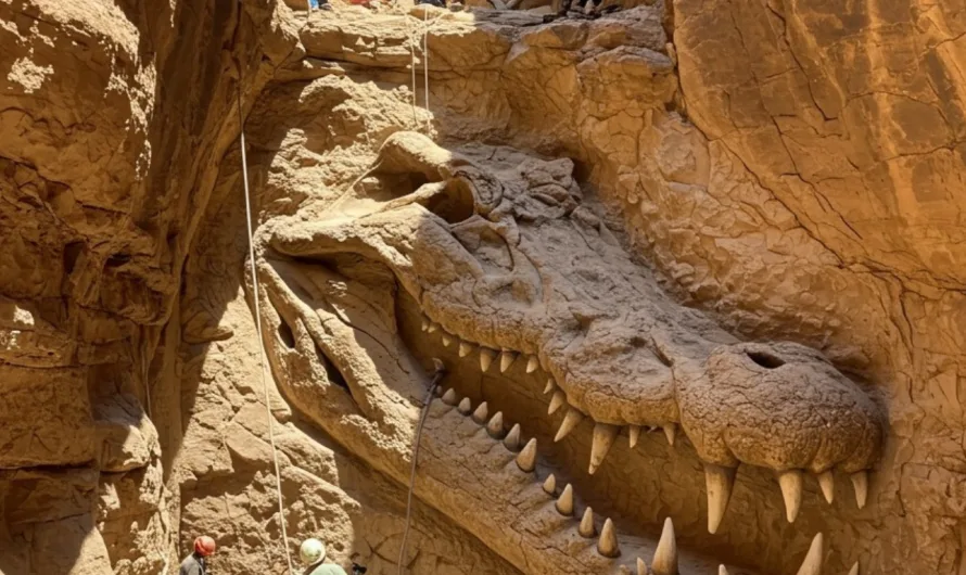 BREAKING NEWS: Archaeologists Unearth Gigantic Dragon-Like Skull in Remote Desert Canyon