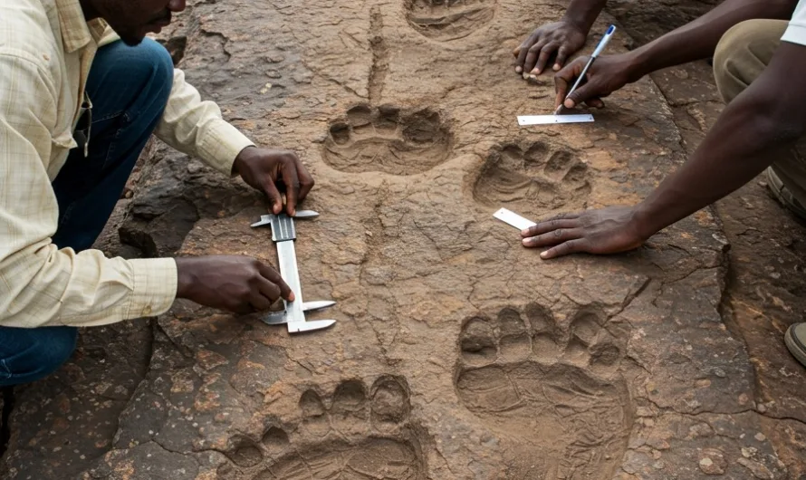 BREAKING NEWS: Giant Footprints Discovered in Ancient Rock Formation!