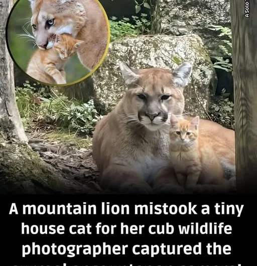 A Wild Connection: How a Mountain Lion Mistook a House Cat for Her Lost Cub