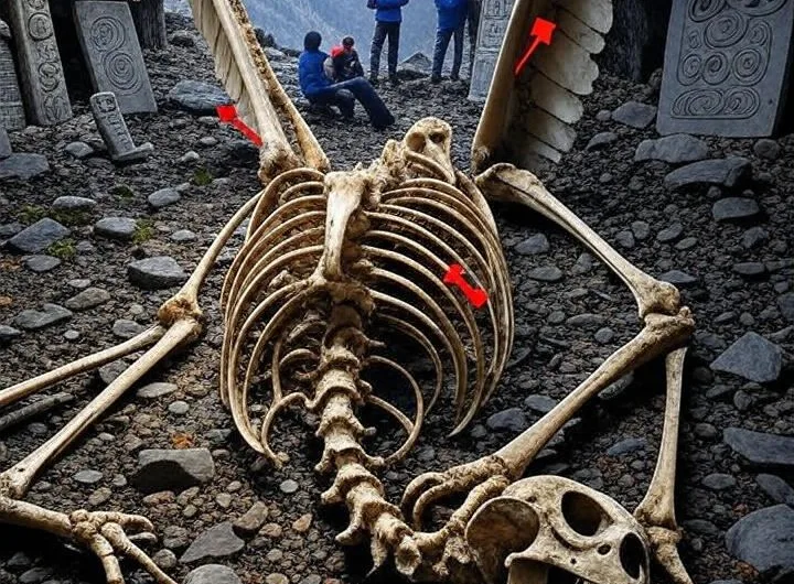 Winged Falcon-Like Skeleton in Pyrenees Cave Near Lourdes: Mythic Creature or Hoax?